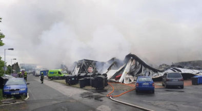 Hall Destroyed By Fire At Efttex 22 Venue Angling International